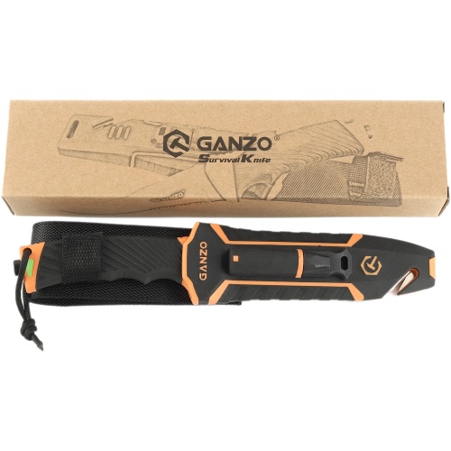 Нож Ganzo G8012V2 -OR c паракордом, G8012V2-OR фото 4